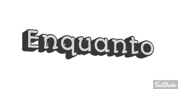Enquanto Text effect