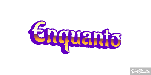 Enquanto Text effect