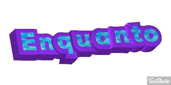 Enquanto Text effect