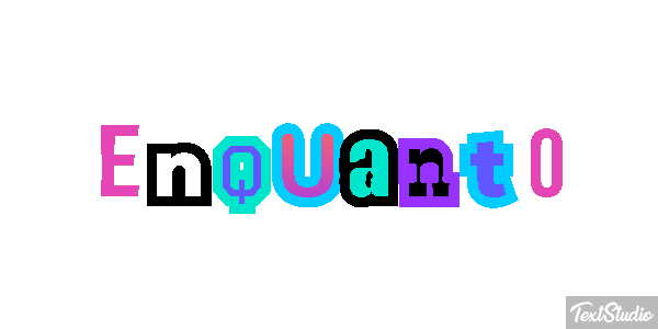 Enquanto Text effect