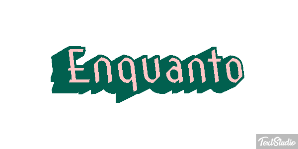 Enquanto Text effect