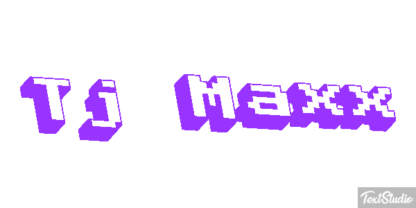 Tj Maxx Text effect