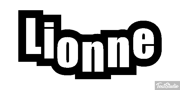Lionne Effet de texte