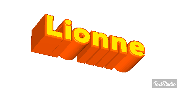 Lionne Effet de texte