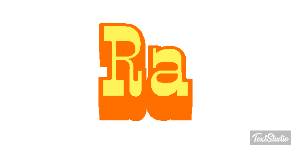 Rã Efeito do texto