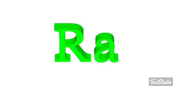 Rã Efeito do texto