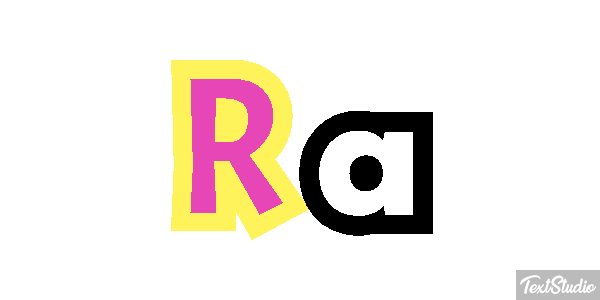 Rã Efeito do texto