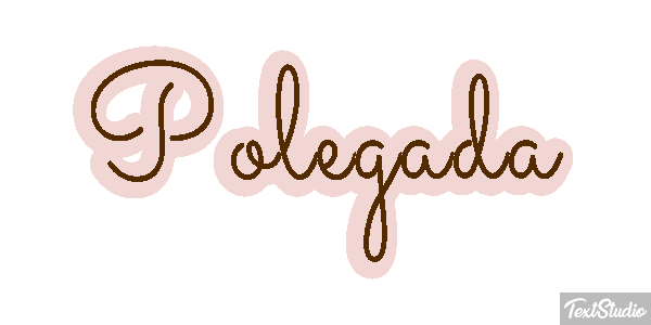 Polegada Efeito do texto