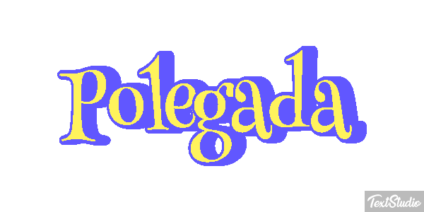 Polegada Efeito do texto