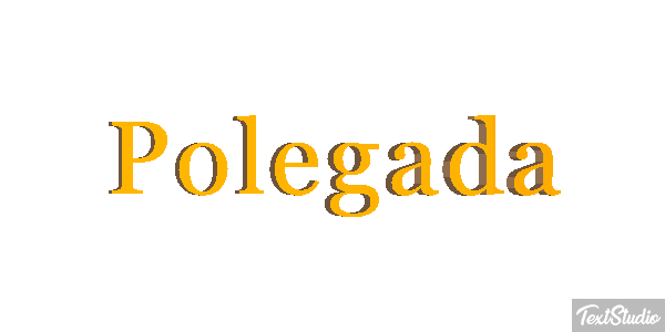 Polegada Efeito do texto