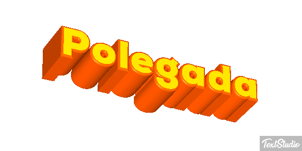 Polegada Efeito do texto