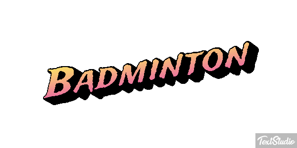 Badminton Effetto testo