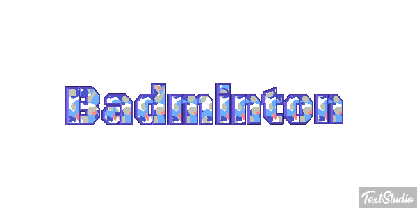Badminton Effetto testo