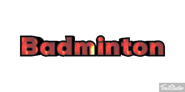 Badminton Effetto testo