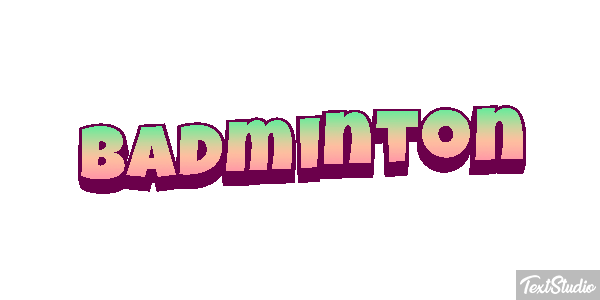 Badminton Effetto testo