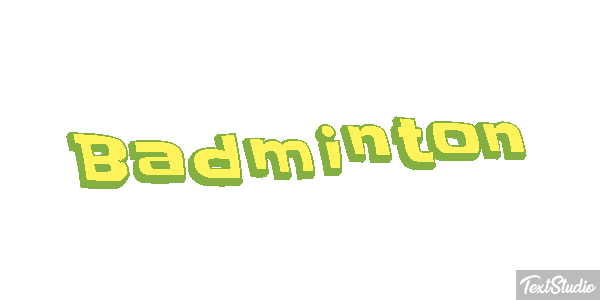 Badminton Effetto testo