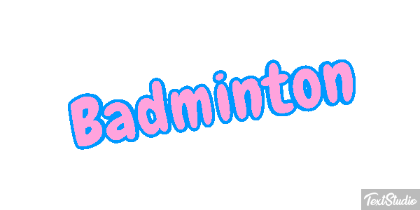 Badminton Effetto testo