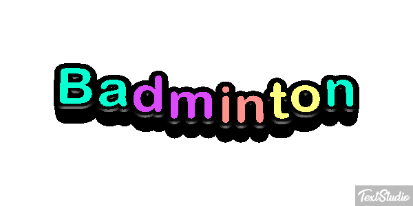 Badminton Effetto testo