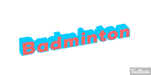 Badminton Effetto testo