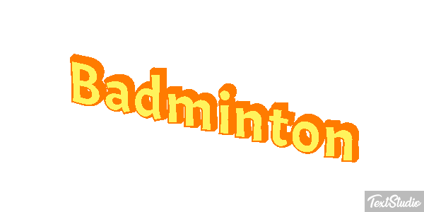 Badminton Effetto testo