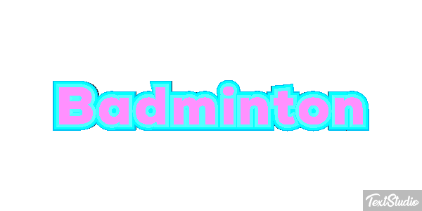 Badminton Effetto testo