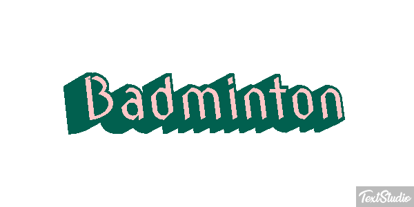 Badminton Effetto testo