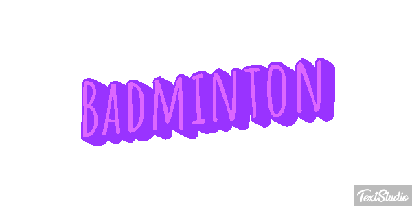 Badminton Effetto testo