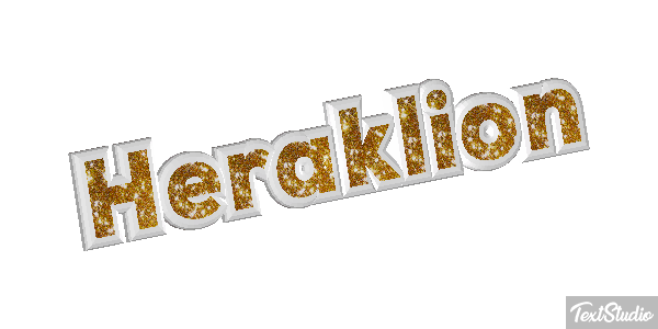 Heraklion Tekst effect