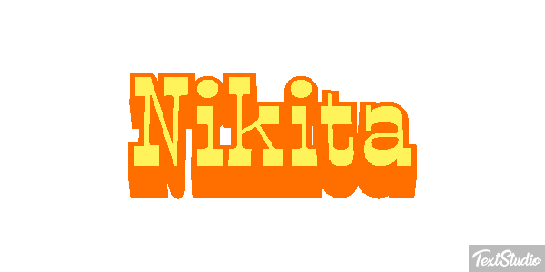 Nikita Efecto de texto
