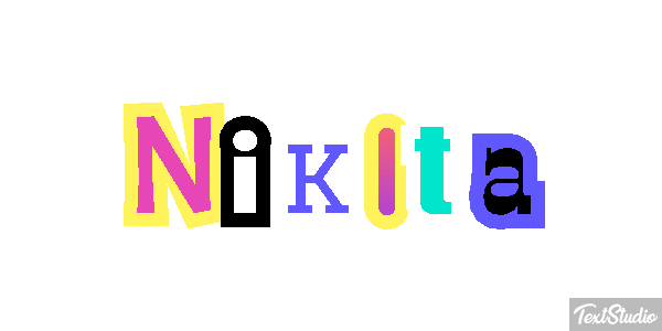 Nikita Efecto de texto