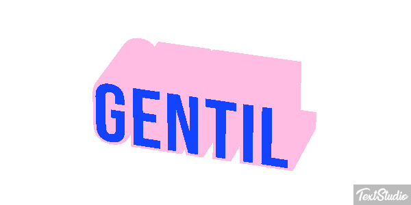 Gentil Effet de texte