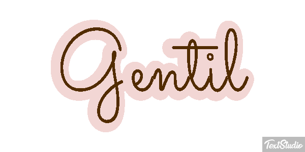 Gentil Effet de texte