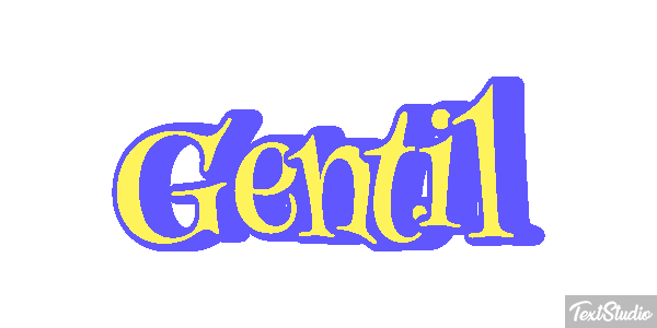Gentil Effet de texte