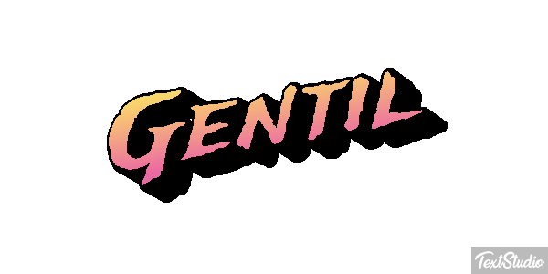 Gentil Effet de texte