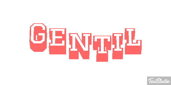 Gentil Effet de texte