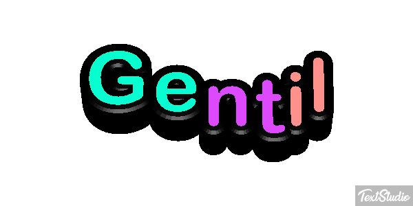 Gentil Effet de texte