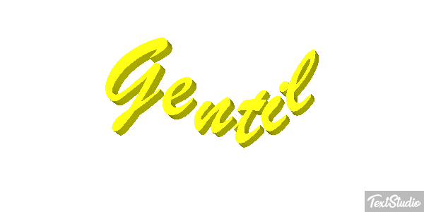 Gentil Effet de texte