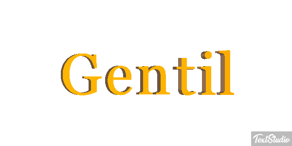Gentil Effet de texte