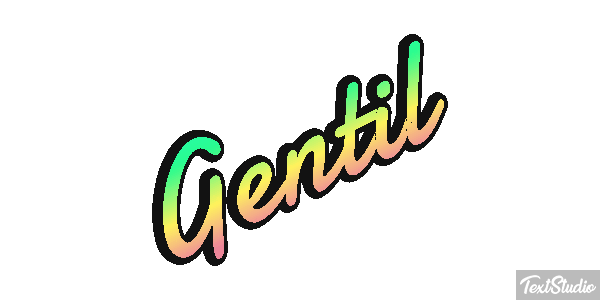 Gentil Effet de texte