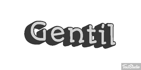 Gentil Effet de texte