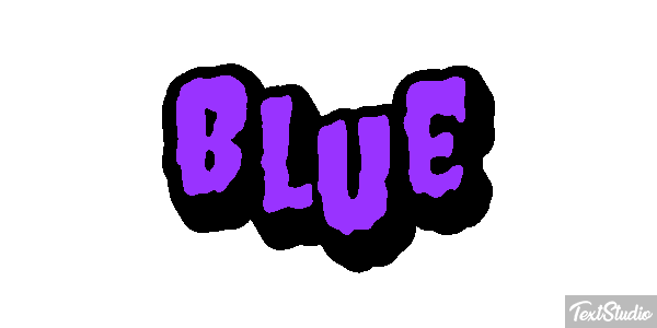 Blue Effetto testo