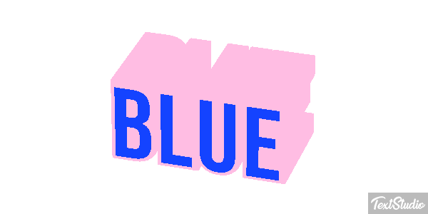 Blue Effetto testo