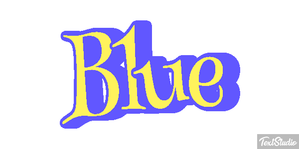 Blue Effetto testo