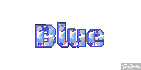 Blue Effetto testo