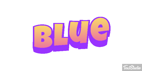 Blue Effetto testo