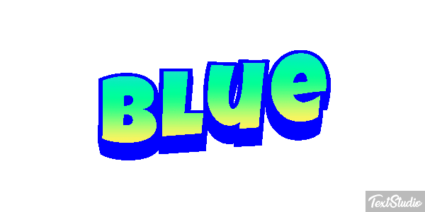 Blue Effetto testo