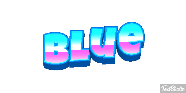 Blue Effetto testo