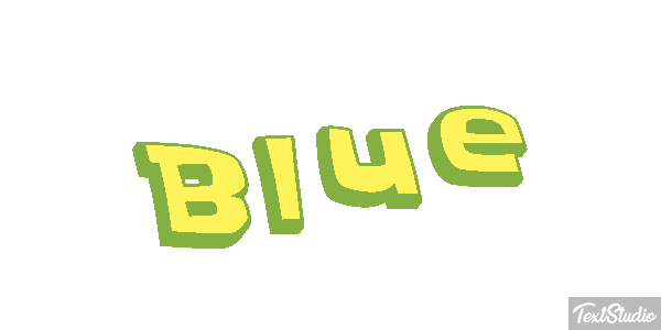Blue Effetto testo
