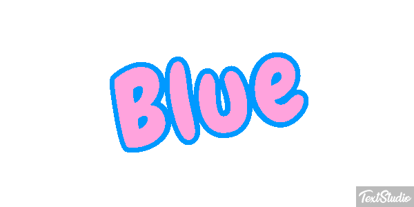Blue Effetto testo