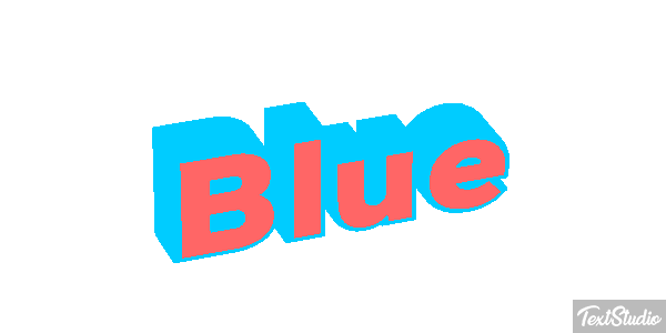 Blue Effetto testo